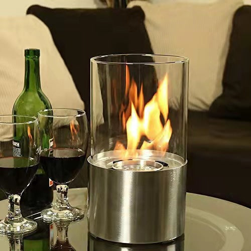 Tabletop Fire Pit Concrete Rubbing Alcohol Indoor Fire Bowl Mini Fireplace Outdoor Decor Portable Table Top Chiminea Meditation Isopropyl